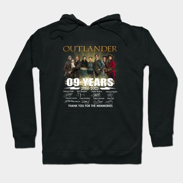 08 Years Outlander Anniversary Thank You For The Memories Movie Hoodie by devanpm